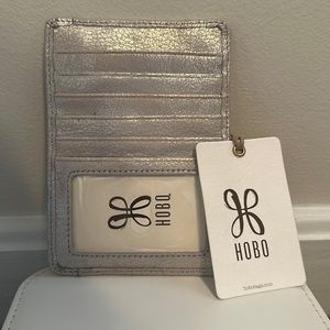 NWT Hobo Euro Slide Silver 100% genuine leather